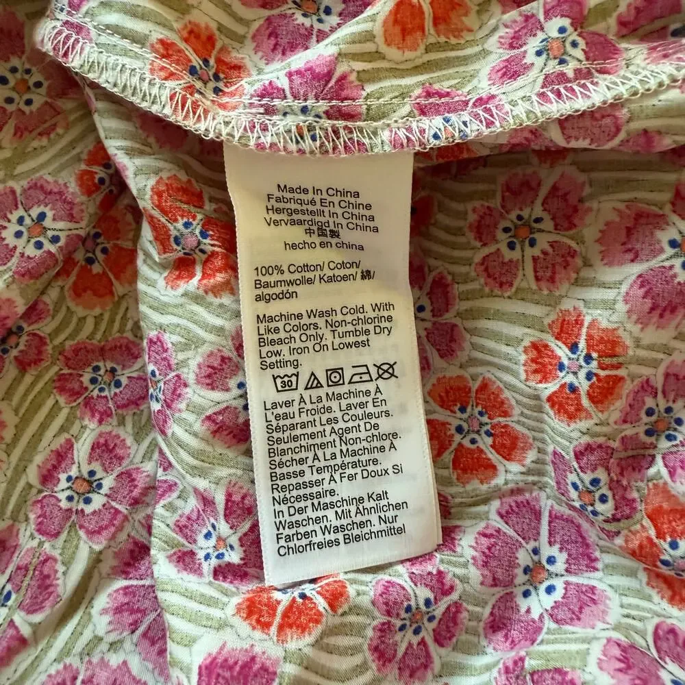 j. crew‎ tie-waist halter floral dress liberty ellie fabric ca089 women xxsmall